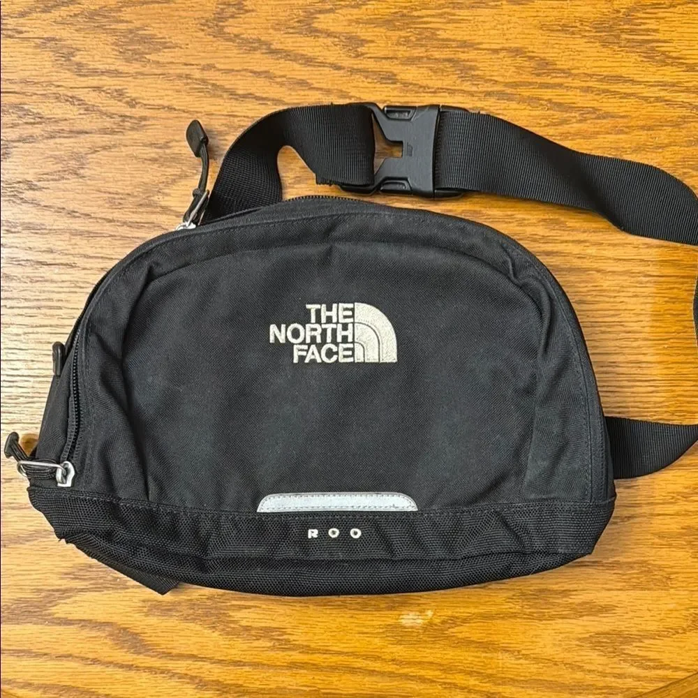 The North Face Black Belt Bag with Reflective Detail